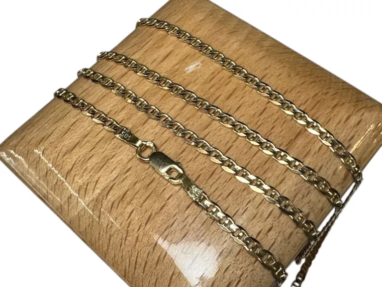 PIĘKNY ZŁOTY ŁAŃCUSZEK PRÓBY 585 / DŁ.60CM !