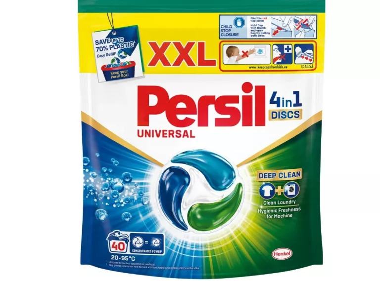 KAPSUŁKI DO PRANIA PERSIL DISCS 4 IN 1 UNIVERSAL - 40 SZT