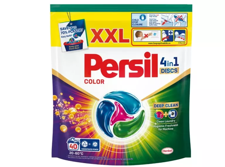 PERSIL KAPSUŁKI DO PRANIA DISCS 4W1 COLOR 40 PRAŃ