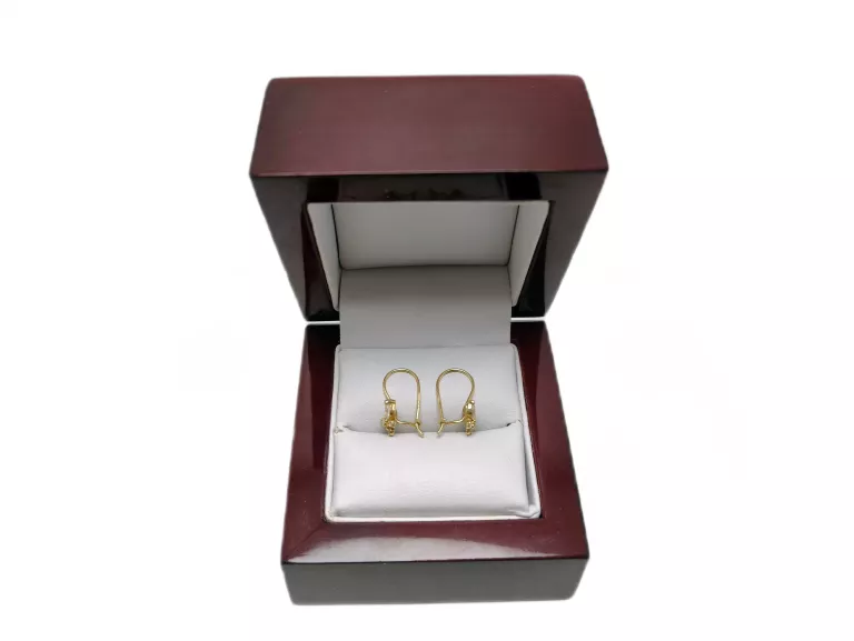 WYRÓB JUBILERSKI UŻYWANY ZŁOTE KOLCZYKI