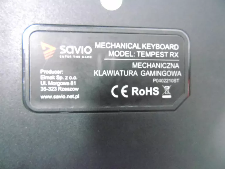 KLAWIATURA PRZEWODOWA SAVIO TEMPEST X2 OUTEMU BLUE KPL