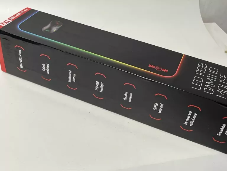 PODKŁADKA LED RGB GAMING MOUSE PAD MAD DOG GMPR702 XXL
