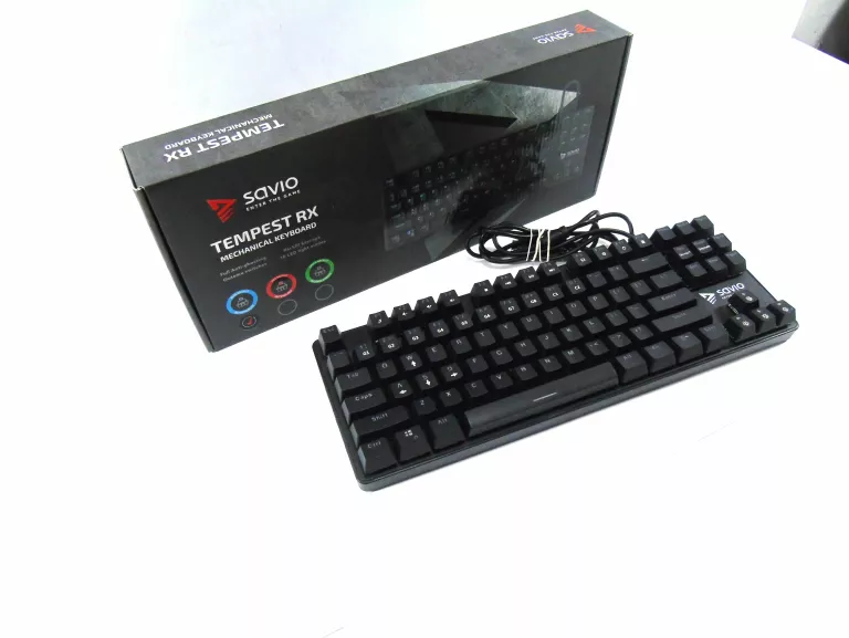 KLAWIATURA PRZEWODOWA SAVIO TEMPEST X2 OUTEMU BLUE KPL