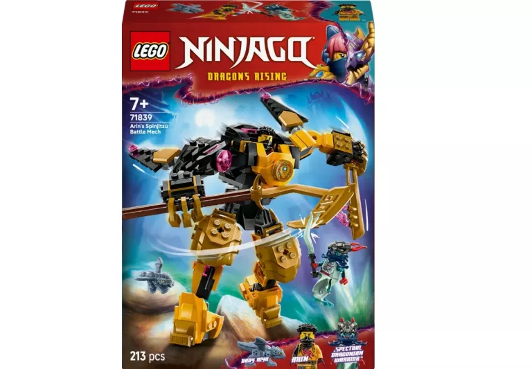 LEGO NINJAGO 71839 ARIN I ROBOT BOJOWY SPINJITZU