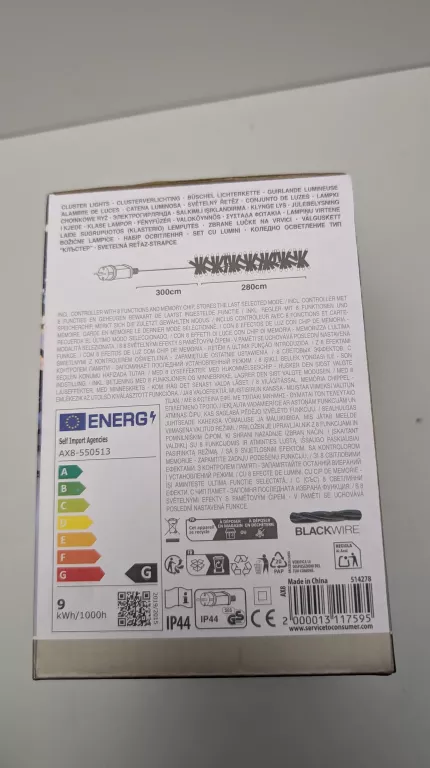 LAMPKI CHOINKOWE  LED 384 3M WHITE WARM HITE