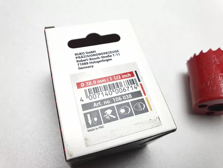 OTWORNICA 38MM BI-METAL - PIŁA OTWOROWA HSS 106038 RUKO