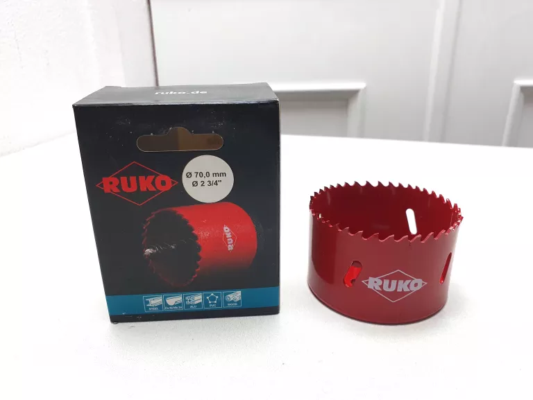 OTWORNICA RUKO 106070 BI-METAL DREWNO 70 MM 1/2