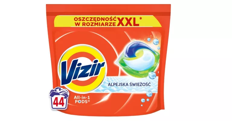 KAPSUŁKI DO PRANIA BIAŁEGO VIZIR ALPEJSKA ŚWIEŻOŚĆ 44 SZT