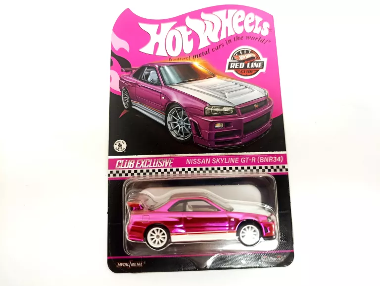 KOLEKCJONERSKI HOT WHEELS RED LINE CLUB RLC NISSAN SKYLINE GT-R R34