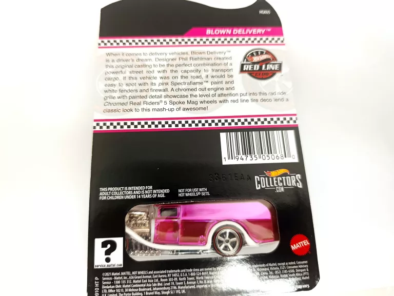 HOT WHEELS BLOWN DELIVERY PINK 2022 RLC 1:64