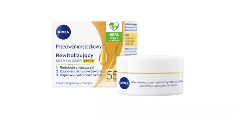 NIVEA PRZECIWZMARSZCZKOWY + REWITALIZUJĄCY KREM DO TWARZY NA DZIEŃ 55+