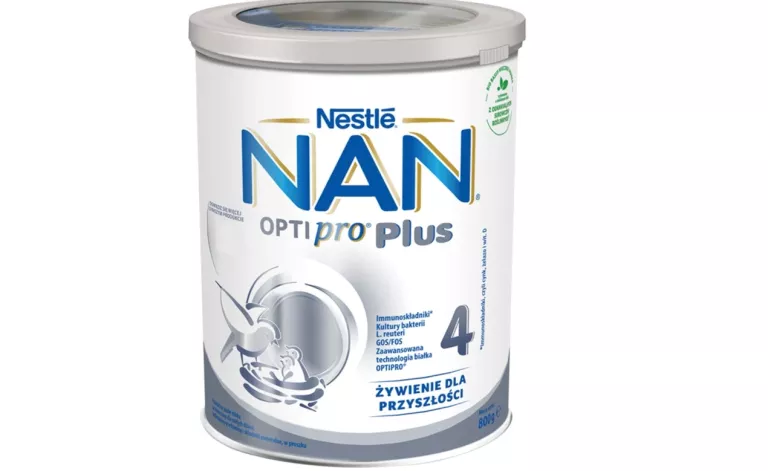 MLEKO MODYFIKOWANE NAN OPTIPRO PLUS 4 DLA DZIECI PO 2. ROKU 800 G