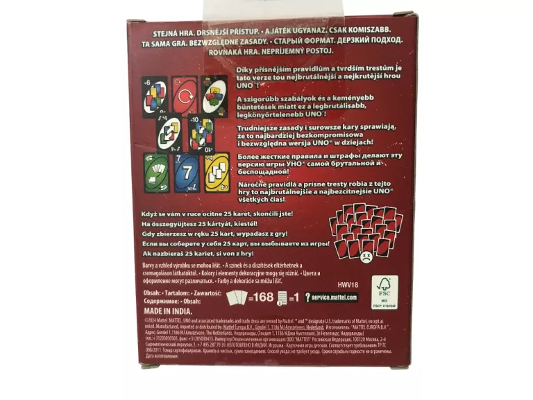 GRA UNO SHOW'EM NO MERCY MATTEL