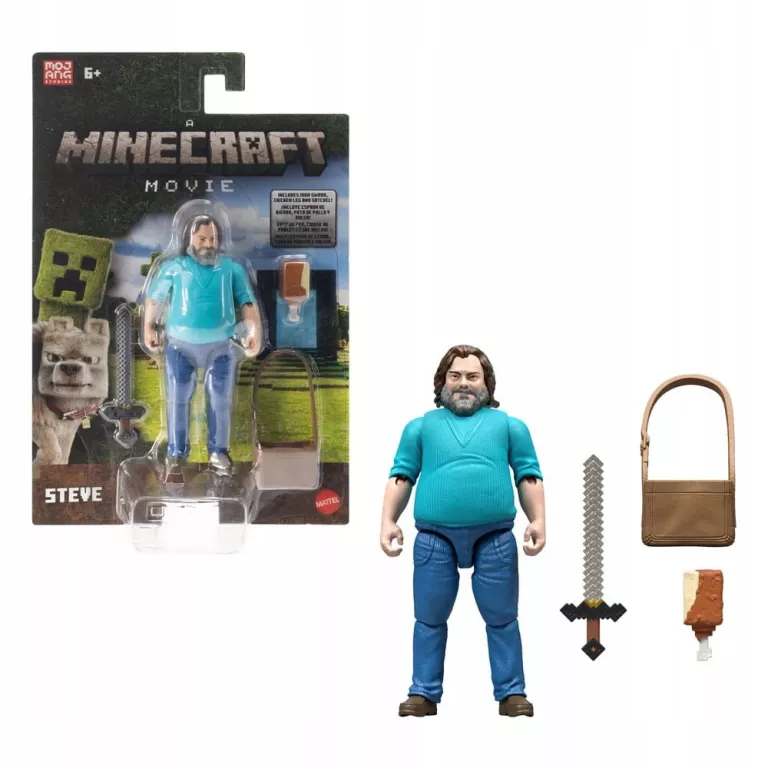 MINECRAFT MOVIE STEVE FIGURKA ZABAWKA FILMOWA STEVE