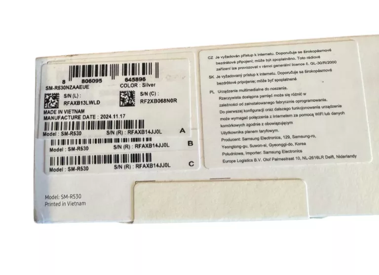 SŁUCHAWKI BEZPRZEWODOWE DOUSZNE SAMSUNG GALAXY BUDS3 SILVER