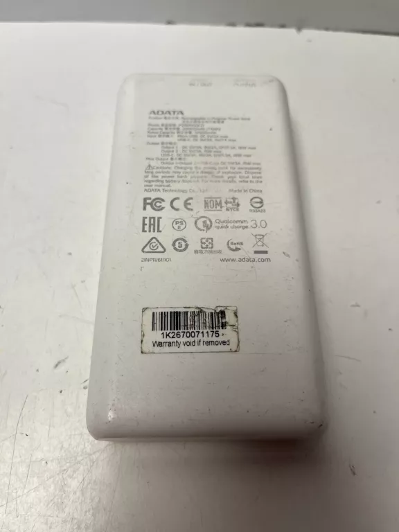 POWERBANK ADATA 20000MAH