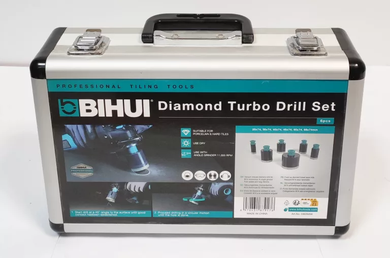 ZESTAW OTWORNIC BIHUI DIAMOND TURBO DRILL SET KOMPLET