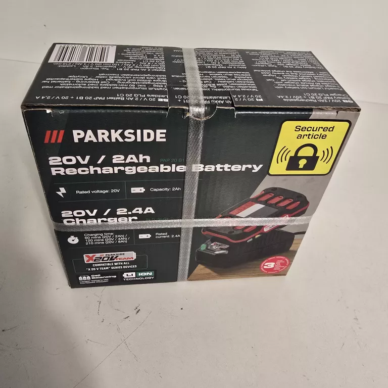 PARKSIDE AKUMULATOR 4AH + ŁADOWARKA 4,5A 120W X20V