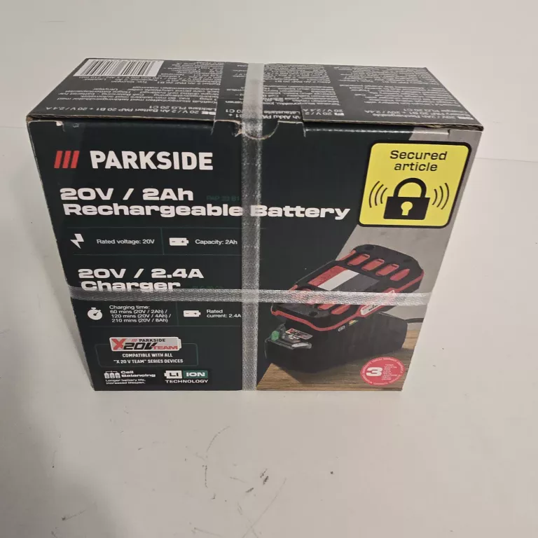 PARKSIDE AKUMULATOR 4AH + ŁADOWARKA 4,5A 120W X20V