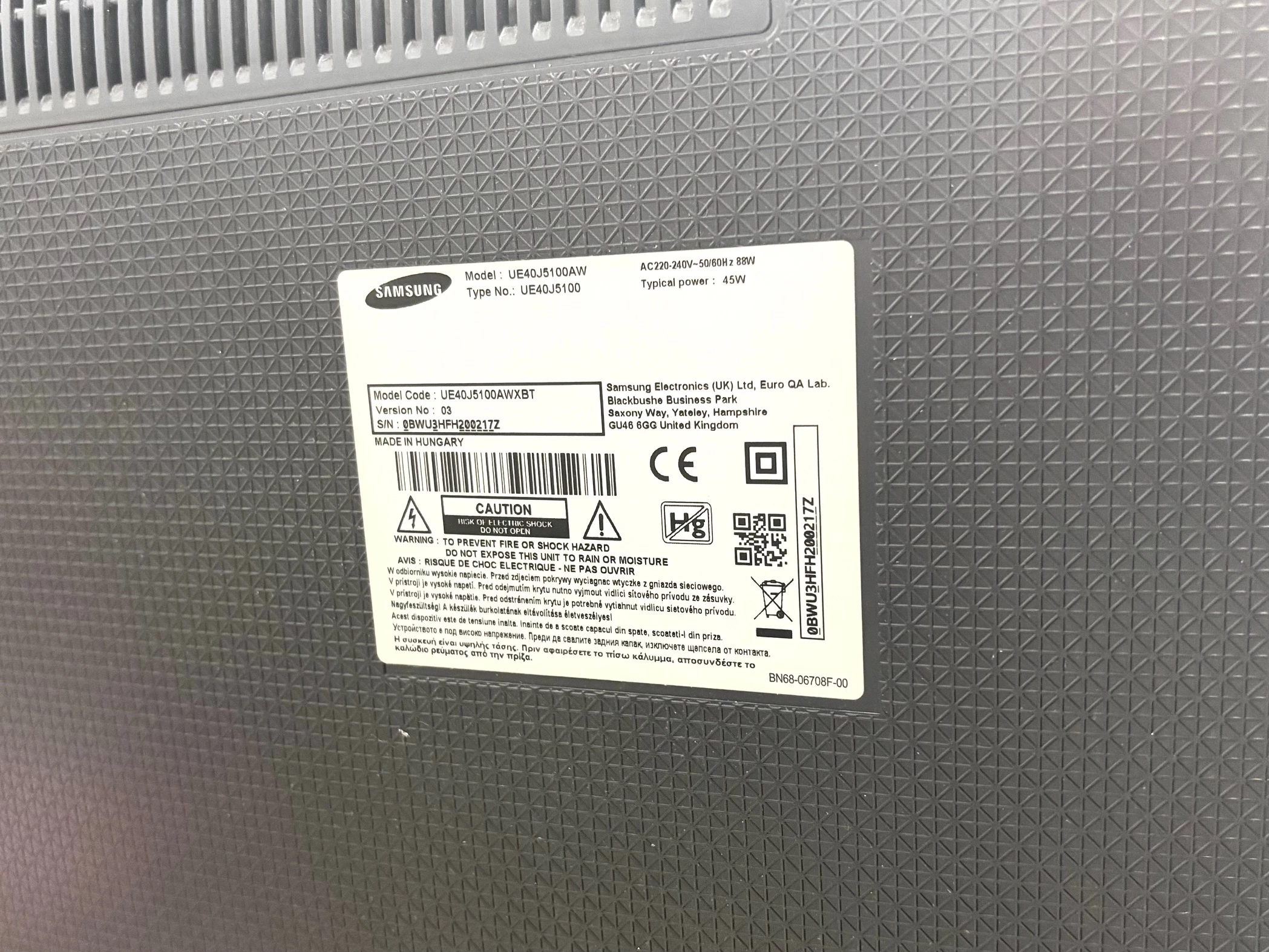 telewizor-samsung-ue40j5100aw-uszkodzony-ean-gtin-8806086979641