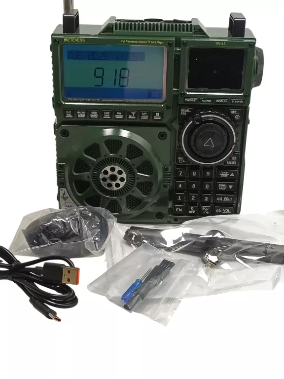 RETEKESS TR113 FULL BAND RADIO,AIR SSB, RADIO CYFROWE,PILOT Z APLIKACJI