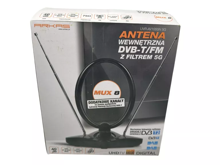 ANTENA WEWNĘTRZNA ARKAS DVB-T/FM 5G