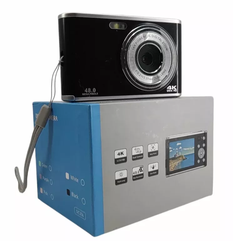 CYFROWY APARAT FOTOGRAFICZNY 4K DC306 48.0MP