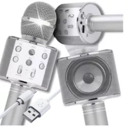 SREBRNY MIKROFON KARAOKE