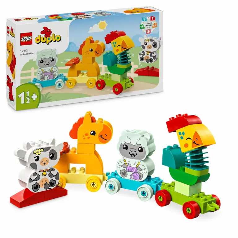 LEGO(R) DUPLO 10412 POCIĄG ZE ZWIERZĄTKAMI USZKODZONY KARTONIK