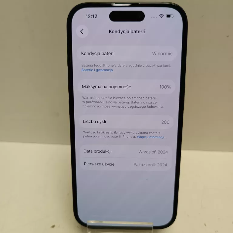 TELEFON IPHONE 16 256GB BATERIA 100%