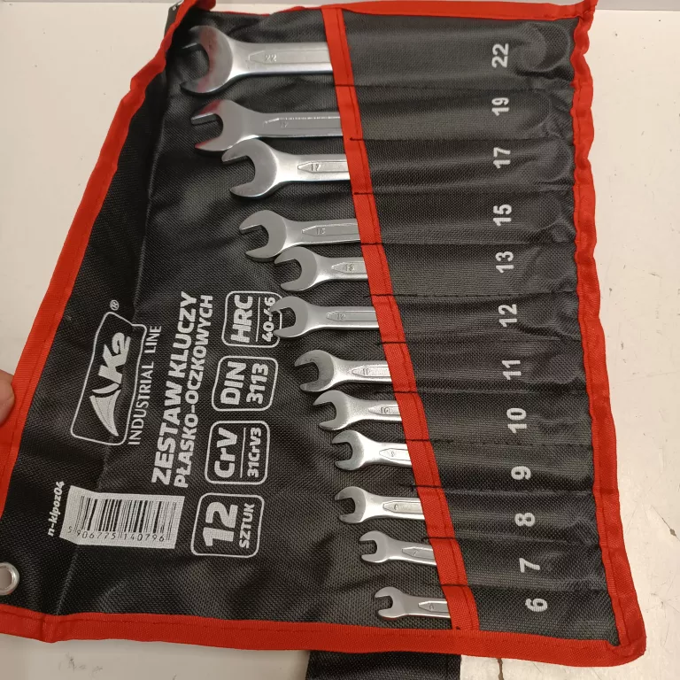 K2 ZEK2 ZESTAW KLUCZY PŁASKO-OCZKOWYCH 6-22 MM 12 SZT. N-KLPOZ04