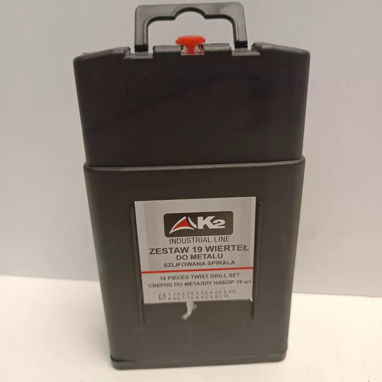 ZESTAW WIERTEŁ DO STALI K2 19SZT 1-10MM