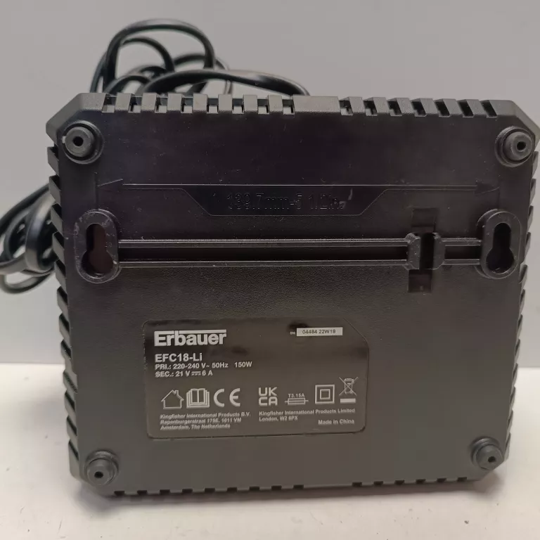 SZYBKA ŁADOWARKA ERBAUER EFC18-LI 6A EXT 18V 150W