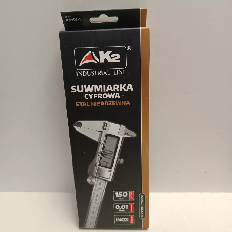 SUWMIARKA ELEKTRONICZNA STAL NIERDZEWNA 150MM/0.01MM K2