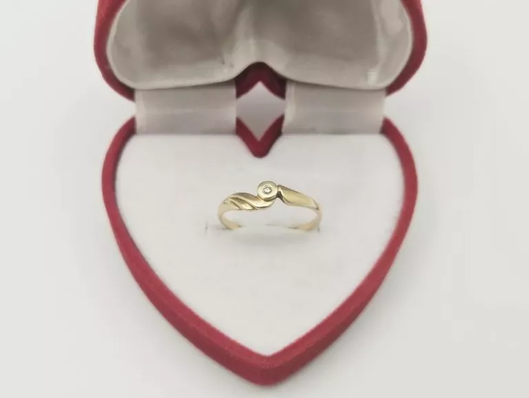 NIESPOTYKANY ZŁOTY PIERŚCIONEK 1,78G P.585 R.17