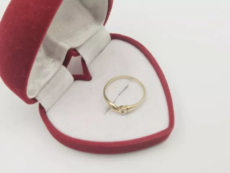 NIESPOTYKANY ZŁOTY PIERŚCIONEK 1,78G P.585 R.17