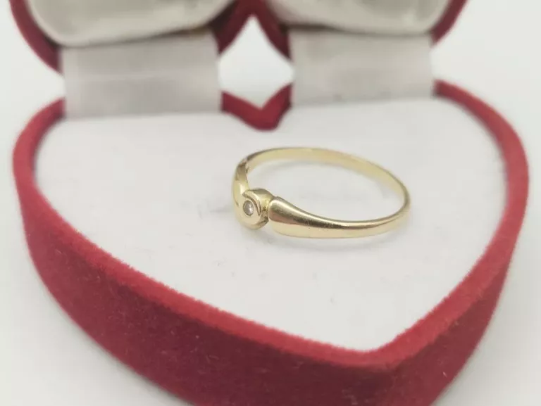 NIESPOTYKANY ZŁOTY PIERŚCIONEK 1,78G P.585 R.17