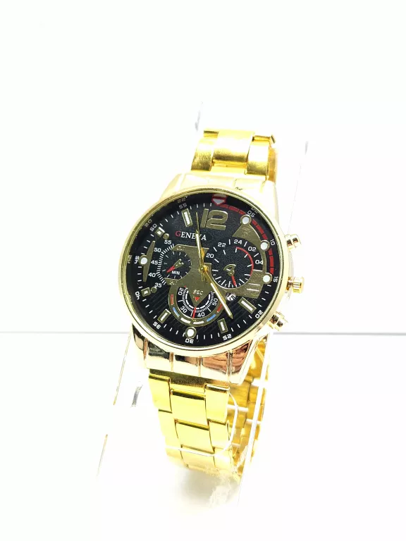 ZEGAREK GENEVA ZŁOTY NA BRANSOLECIE
