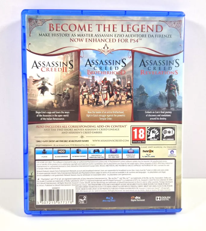 GRA PS4 ASSASSIN'S CREED THE EZIO COLLECTION