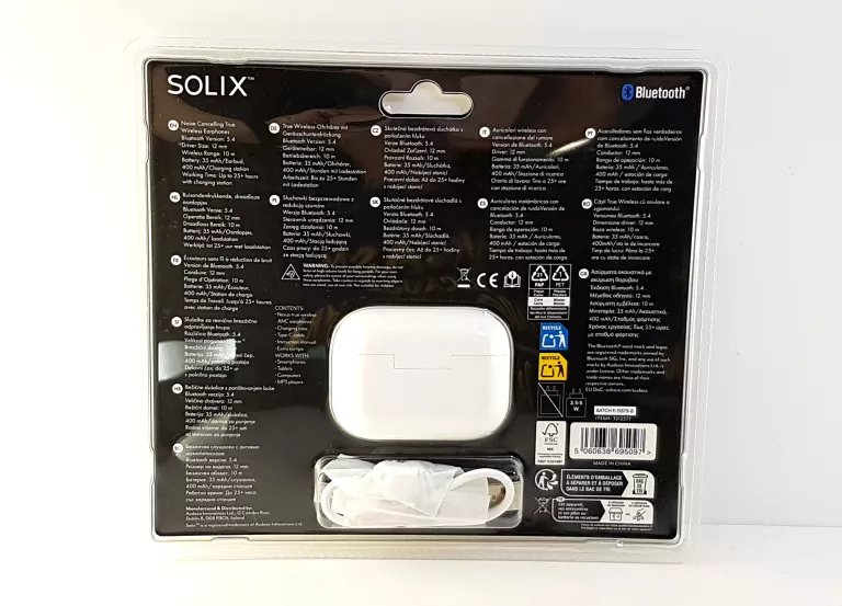 SŁUCHAWKI SOLIX BIAŁE