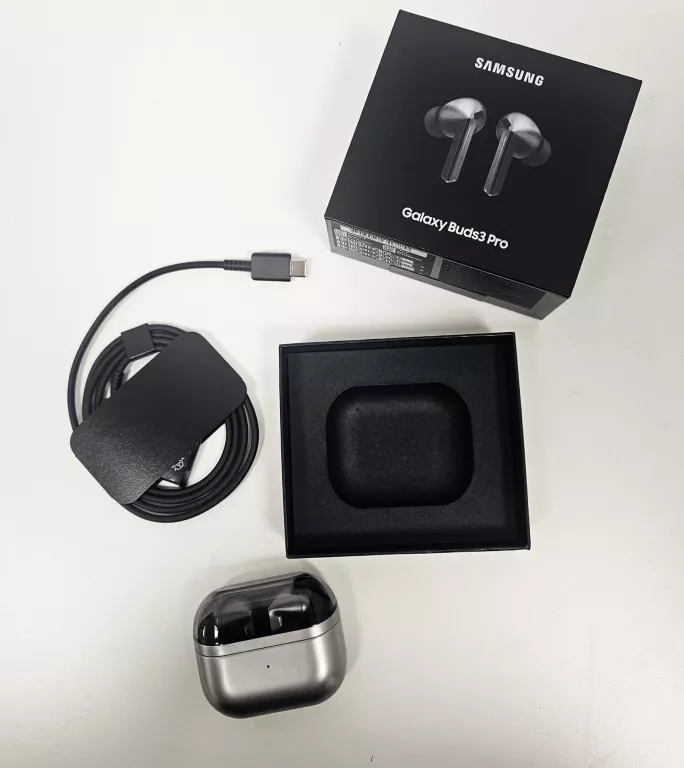 SŁUCHAWKI BEZPRZEWODOWE SAMSUNG GALAXY BUDS3 PRO SREBRNE