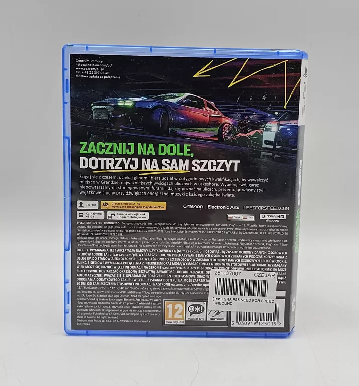 GRA PS5 NEED FOR SPEED UNBOUND