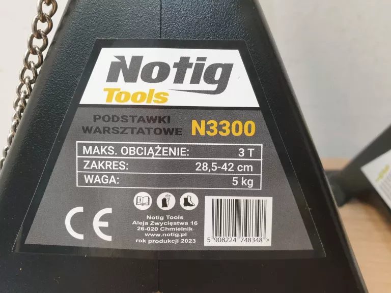 ZESTAW 2 PODSTAWEK WARSZTATOWYCH NOTIG TOOLS N3300 (KOBYŁKI), 3 T