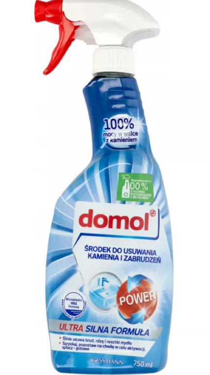 DOMOL POWER ŚRODEK CZYSZCZĄCY DO USUWANIA KAMIENIA I ZABRUDZEŃ 750 ML