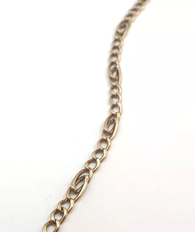 ZŁOTY ŁAŃCUSZEK FIGARO Z ZAWIESZKĄ MARYJA PRÓBY 585/6,68G 50CM