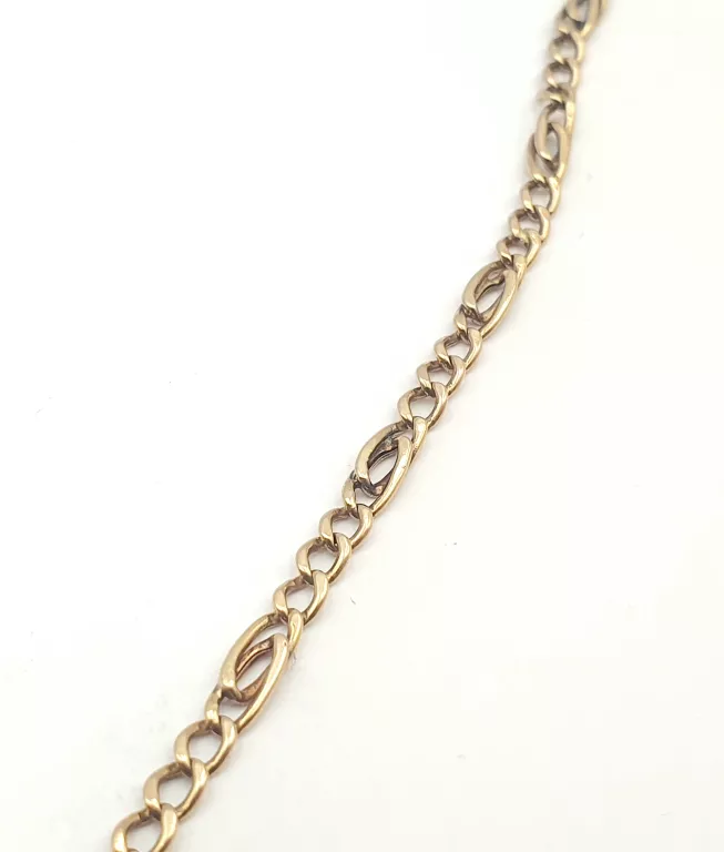 ZŁOTY ŁAŃCUSZEK FIGARO Z ZAWIESZKĄ MARYJA PRÓBY 585/6,68G 50CM