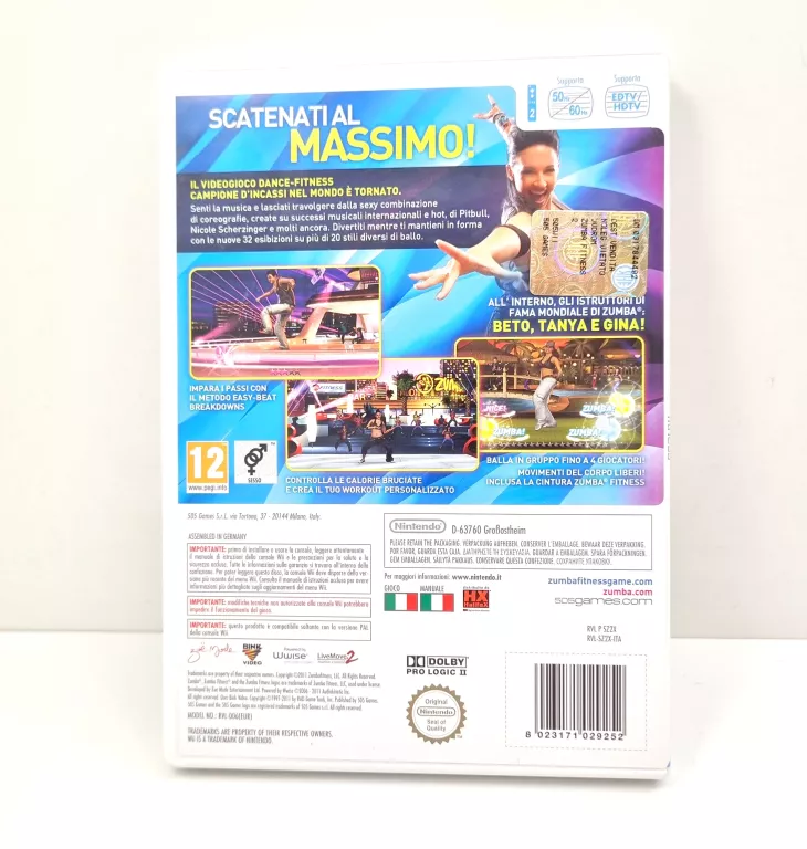 ZUMBA FITNESS 2 NINTENDO WII