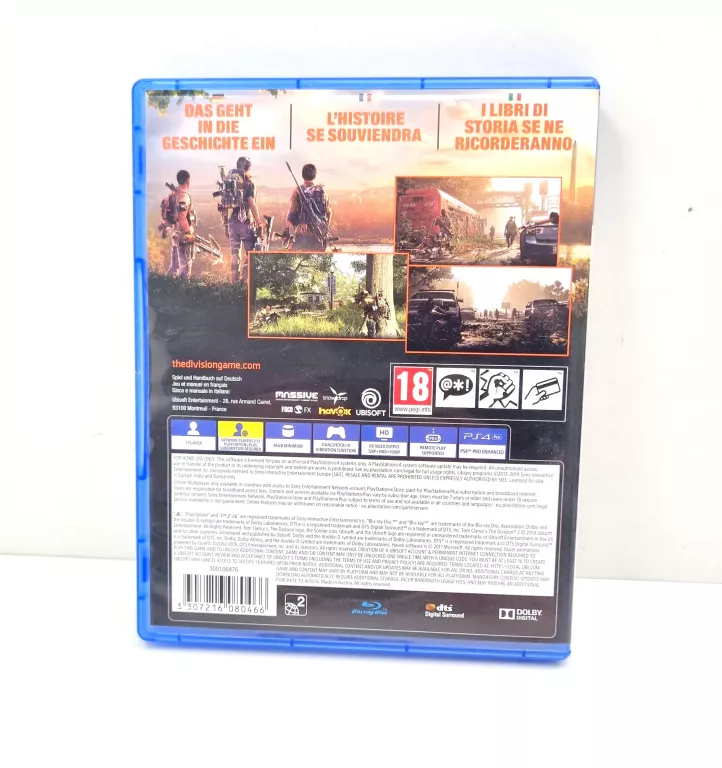 THE DIVISION 2 PLAYSTATION 4 (PS4) PUDEŁKOWA