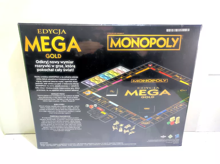 GRA PLANSZOWA MONOPOLY EDYCJA MEGA GOLD