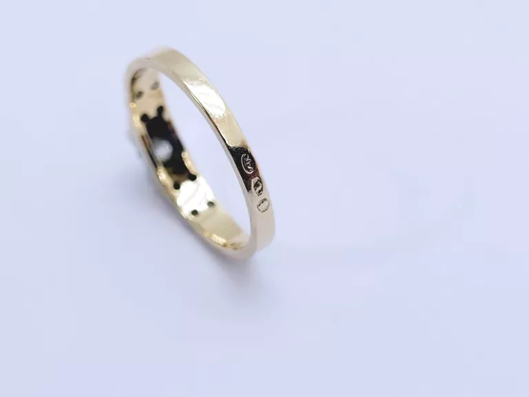 ZŁOTY PIERŚCIONEK PR 585 CYRKONIE ROZM 15